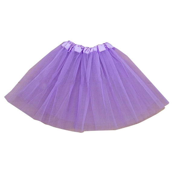 Akiihool Girls Skirts Girl's 6-Layered Tulle Fluffy Tutu Skirt Princess Dancing Petticoat Ballet Underskirt (PP2,2-8Years)