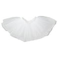 thumbnail image 1 of Akiihool Girls Skirts Tutu Skirt Girls Elastic Ballet Dance Skirts Layered Tulle Tutu for Toddler Kid Children(White,8-12 Yesrs), 1 of 2