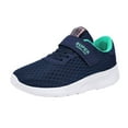 thumbnail image 1 of Akiihool Girls Sneakers Big Kid Toddler Girls Kids Slip On Sneakers (Dark Blue,6-7 Years), 1 of 9