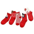 thumbnail image 1 of Akiihool Girls Sock Girls Socks for Kids Ankle Fashion Liner Socks (Red,3-5 Years), 1 of 3