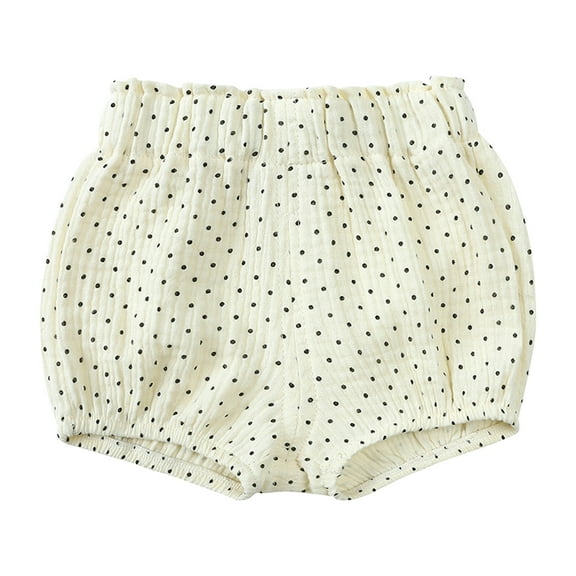 Akiihool Girls Summer Outfits Girls Shorts Outfits Elastic Short Pants (White,3-6 Months)