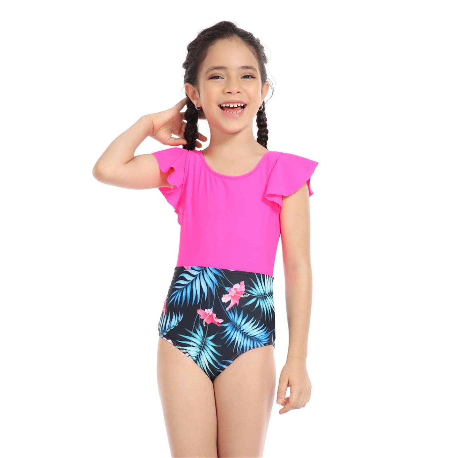 Akiihool Girls Swimsuit One Piece Girls One Piece Swimsuits Hawaiian