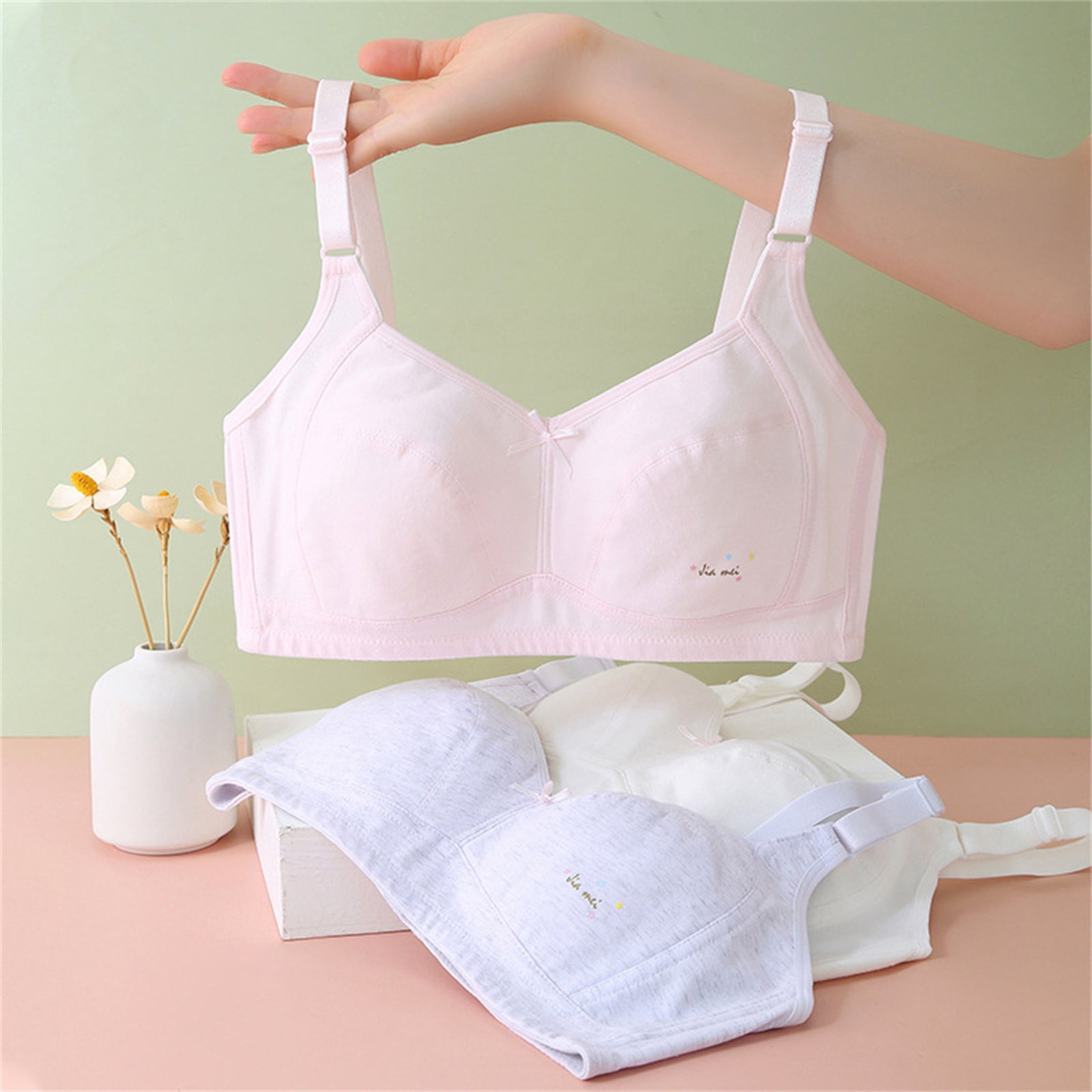 Akiihool Girls Training Bras Girls Padded Training Bras Crop Cami Bras