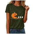 thumbnail image 1 of Akiihool Halloween Shirts for Women Halloween Shirts Womens Witch Tshirts They Missed One Shirt Spooky Tee Tops (AG,S), 1 of 9