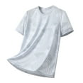 thumbnail image 1 of Akiihool Heavy Oversized T Shirt Men Mens Casual Basic T Shirt Slim Fit Pullover Lightweight Short Sleeve Tops(White,4XL), 1 of 7