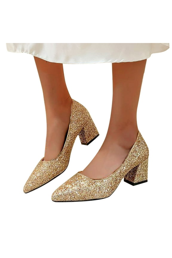 High Heels for Women Dressy Women's High Heel Sandal Strappy Open Toe Heels for Women Strappy Square Toe Heels Open Toe (Gold,8.5)