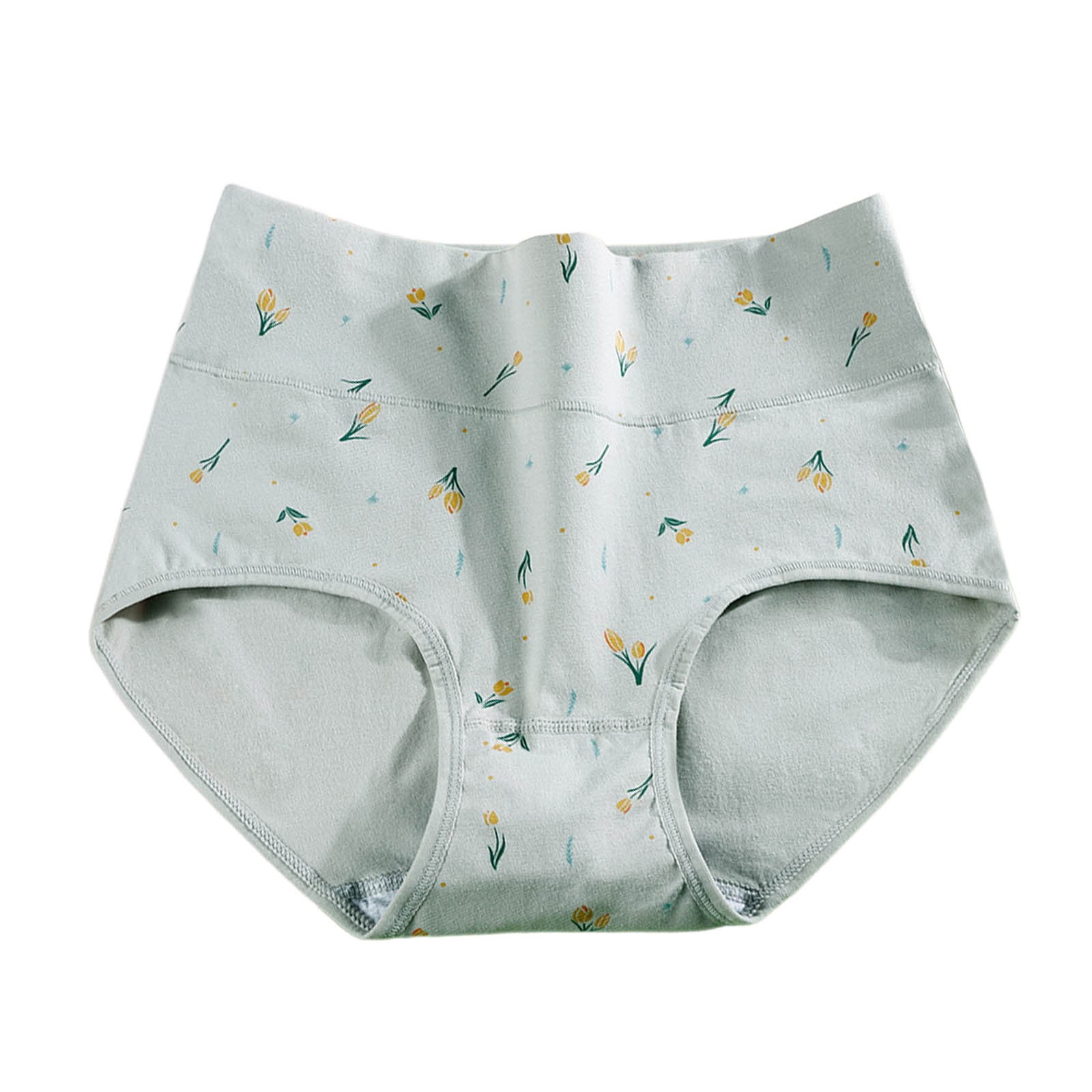 Akiihool High Waisted Underwear for Women Women's Cotton High Leg Brief Underwear in Plus Size