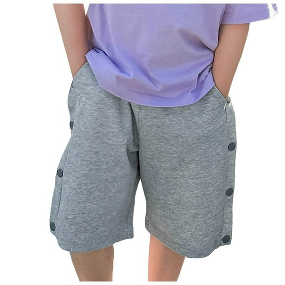 Akiihool Boys Shorts Boys' Pull on Daily Shorts (Grey,3-4 Years)