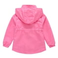 thumbnail image 1 of Akiihool Jacket Girl with Hood Girls and Toddlers' Quarter-Zip Kids and Toddler Girls'Print Water-Resistant Jacket (Hot Pink,7-8 Years), 1 of 3