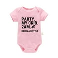 thumbnail image 1 of Akiihool Kids Bodysuit Shorts Unisex-Baby Short-sleeve Bodysuit (Pink,9-12 Months), 1 of 4