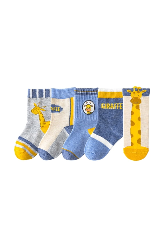 Kids Crew Socks Toddler Socks, Boys Socks Kids Ankle Sock Low Cut Sock for Boys Girls 1-14 Years (D,3-5 Years)