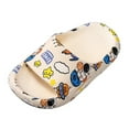 thumbnail image 1 of Akiihool Kids Slippers Toddler House Slippers Indoor Home Non-Slip Rubber Sole Shoes (Blue,12), 1 of 4