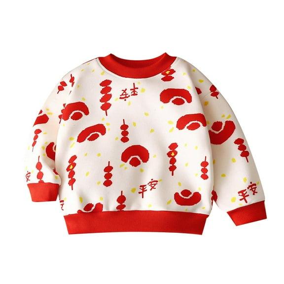 Akiihool Kids Sweater Girl's Casual Cute Crewneck Long Sleeve Pullover Sweater Jumper Tops (White,6-7 Years)