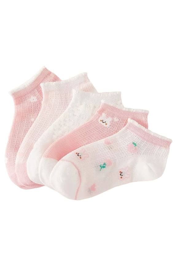 Little Boy Dress Socks Kids Boys Fun Dress Socks, Colorful, Patterned, Novelty, Mid-High, Long (Pink,L)