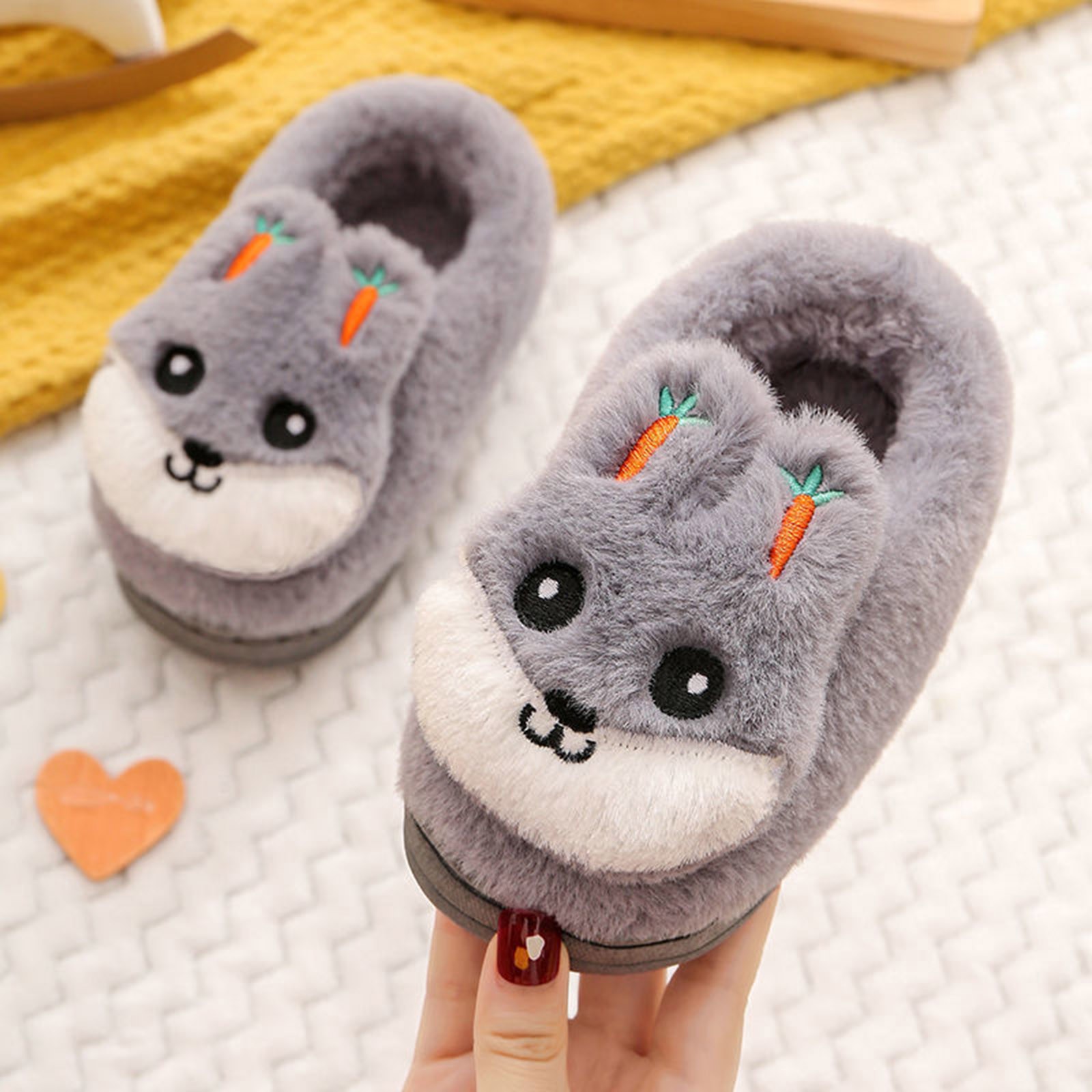Akiihool Little Girl Slippers Kids Slippers Toddler House Slippers