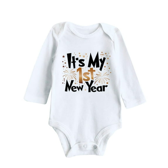 Akiihool Long Sleeve Bodysuit Baby Baby Bodysuit Long Sleeve Cotton Onsies Boy Girl (White,0-3 Months)