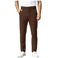 thumbnail image 1 of Akiihool Loose Cargo Pants for Men Men's Relaxed Fit Twill Pants Flat Front Pants Coffee,33, 1 of 6