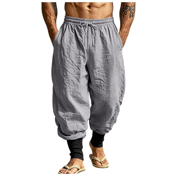 Akiihool Loose Cargo Pants for Men Men's Tactical Pants Ripstop Cargo Pants Hiking Work Pants Dark Gray,XXXL