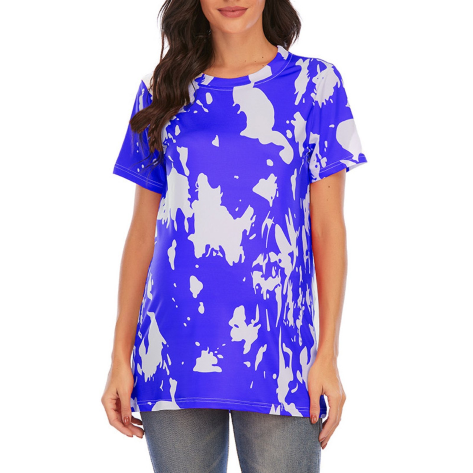 Akiihool Maternity Tops for Work Maternity Versatile Short Sleeve Crew