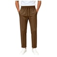 thumbnail image 1 of Akiihool Men Casual Pants Relaxed Fit Men's Relaxed Fit Stretch Cargo Pant for Winter Casual Brown,XXL, 1 of 8