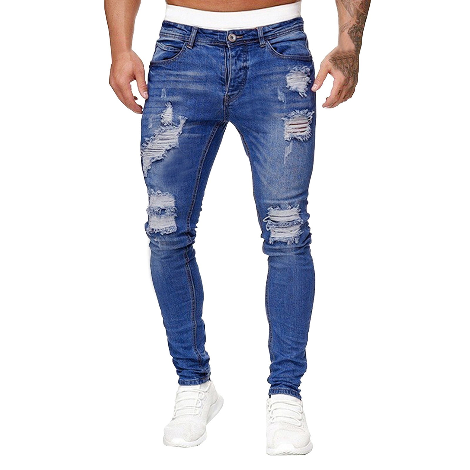 Akiihool Men Jeans Skinny Mens Regular Fit Destroyed Philippines