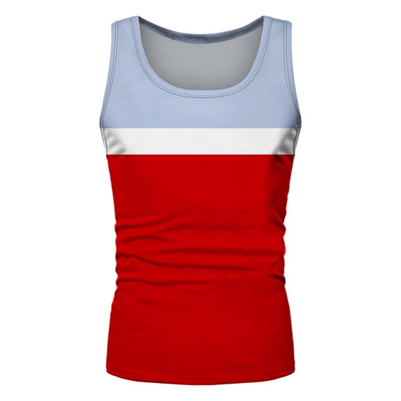 Akiihool Men's Gym Tank Tops Workout Muscle Tee Training Fitness Sleeveless T Shirts (Red,XL)