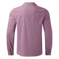 thumbnail image 1 of Akiihool Men's Shirts Men's Button Down Shirt Casual Long Sleeve Dress Shirt (Pink,M), 1 of 3