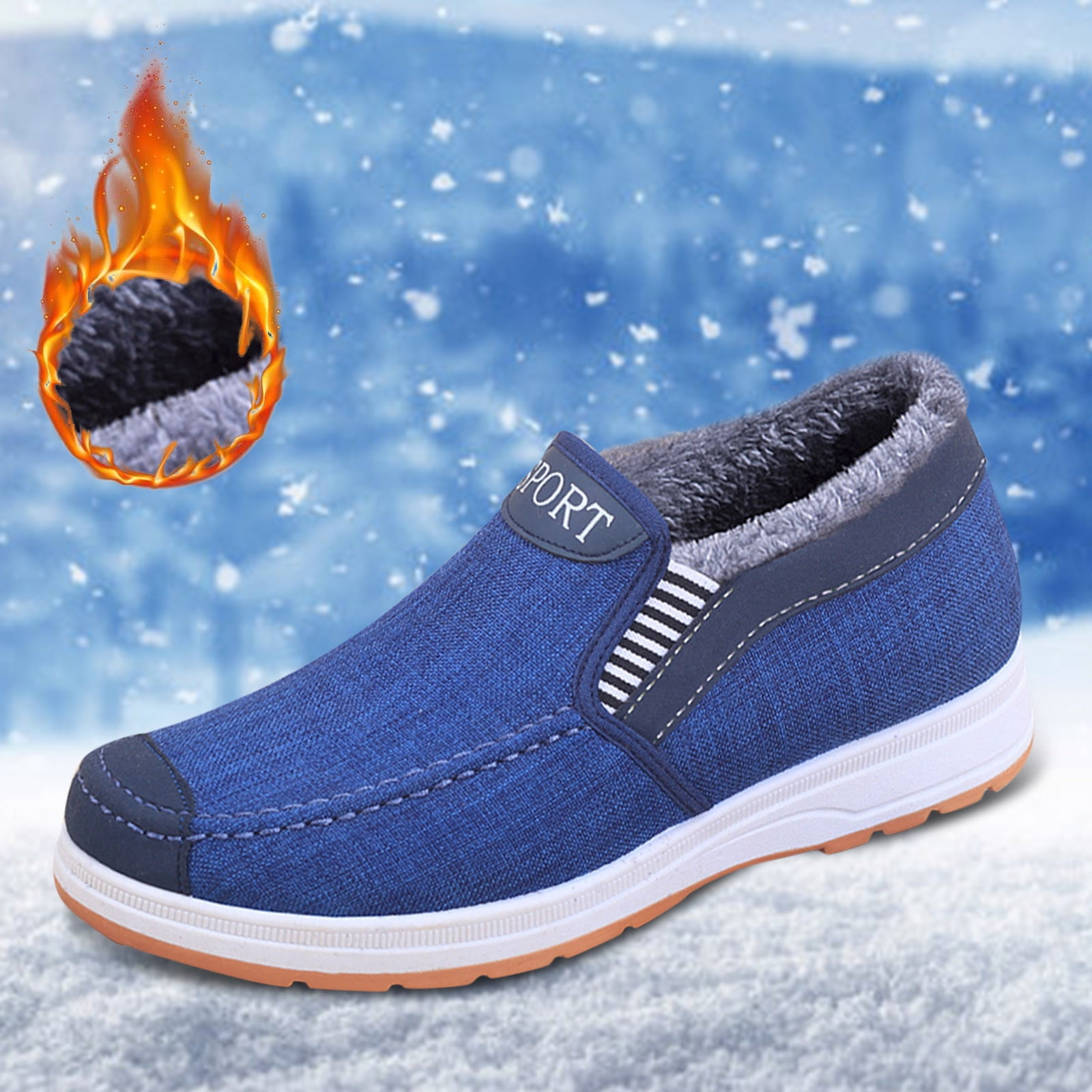 Akiihool Men's Snow Boots Men's Winter Boots Snow Boots Walking Boots