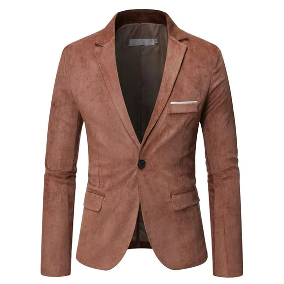 Akiihool Mens Blazers Casual Men's Casual Knit Blazer Suit Jackets Two Button Lightweight Unlined Sport Coat (Khaki,6XL)