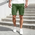 thumbnail image 1 of Akiihool Mens Cargo Shorts Mens Tactical Cargo Shorts Classic Fit Multi Pocket (Green,M), 1 of 5