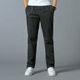 thumbnail image 1 of Akiihool Mens Casual Pants Men's Straight Fit Resistant Flat Front Chino Pant (GY1,L), 1 of 5