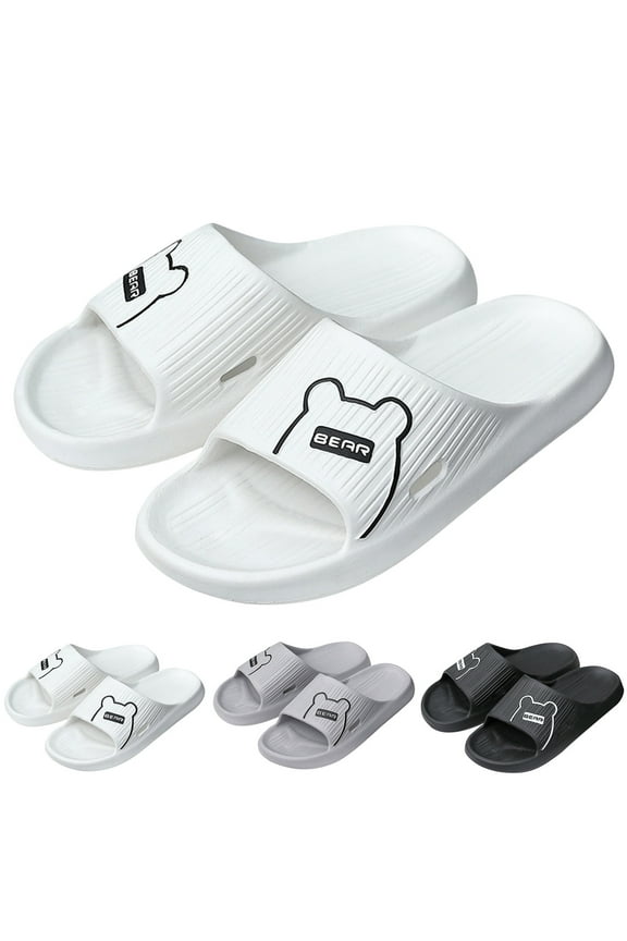 Mens Casual Sandals Mens Sport Sandals Plantar Fasciitis Thick Cushion Slides Sandals Lightweight Comfort Orthotic Open Toe Slippers (Black,11)