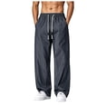 thumbnail image 1 of Akiihool Mens Chinos Pants Slim Fit Men's Wyoming Relaxed Fit Cargo Pant Casual Blue,XXXXL, 1 of 8
