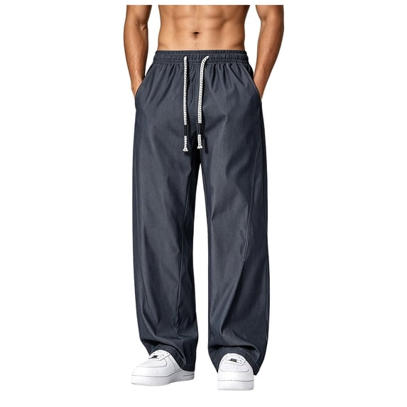 Akiihool Mens Chinos Pants Slim Fit Men's Wyoming Relaxed Fit Cargo Pant Casual Blue,XXXXL