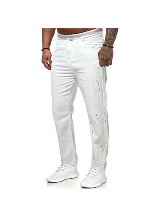 Mens white store jeans walmart