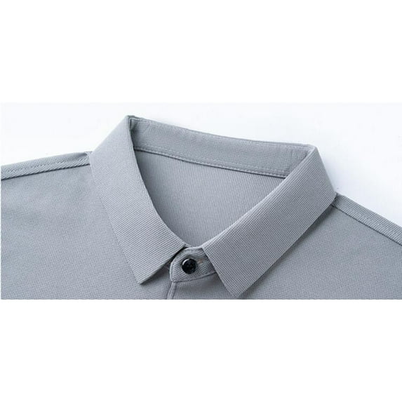 Akiihool Mens Polo Shirts Short Sleeve Casual Golf Polos T-Shirt Tops (Orange,L)