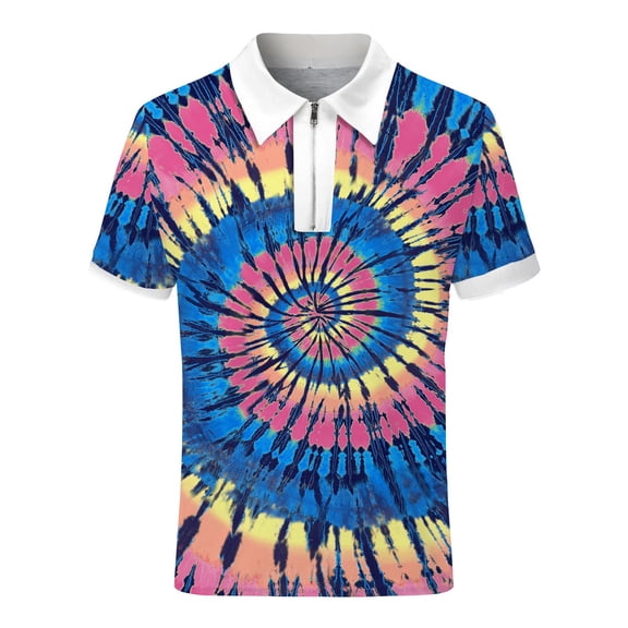 Akiihool Mens Polo Shirts Short Sleeve for Summer Mens Casual Polo Shirts Tennis T-Shirts (Blue,M)