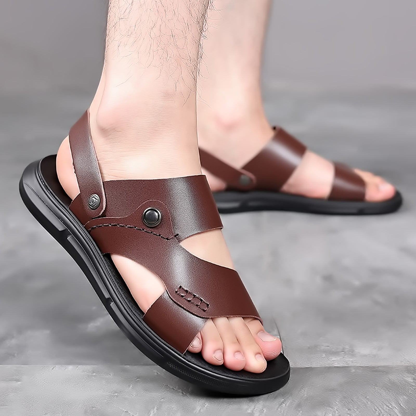 Mens Leather Sandals - Etsy