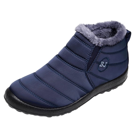 Akiihool Mens Snow Boots Fashion Mens Winter Snow Boots Shoes Snow Footwear for Male Climbing (Blue,11.5)