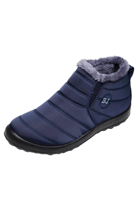 Mens Snow Boots Fashion Mens Winter Snow Boots Shoes Snow Footwear for Male Climbing (Blue,11.5)