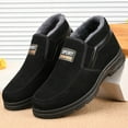 thumbnail image 1 of Akiihool Mens Snow Boots Mens Casual Shoes Slip On Oxford Comfortable Mens Snow Boots Winter Boots (Black,10.5), 1 of 5