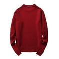 thumbnail image 1 of Akiihool Mens Sweaters Lightweight Mens Oversize Knitted Sweater Long Sleeve Pullover Slim Fit Sweaters (,XL), 1 of 4