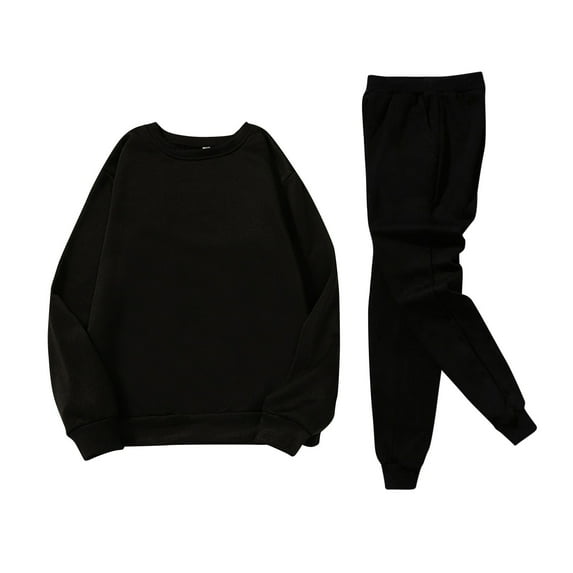 Akiihool Mens Sweatpant Sets 2 Piece Outfits for Men Sweatsuits Set Casual Suit Sportswear Casual Tracksuit (Black,XXL)