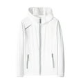 thumbnail image 1 of Akiihool Mens Windbreaker Mens Windproof Jacket Waterproof Lightweight Sportswear Jacket Casual Bomber Jacket (White,5XL), 1 of 5