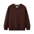 thumbnail image 1 of Akiihool Newborn Hoodie Toddler Boy Long Sleeve Shirt Baby Boys Crewneck Sweatshirt Soft Cotton Pullover Clothes Coffee,2 Years, 1 of 3