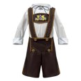 thumbnail image 1 of Akiihool Outfit for Baby Boy Toddler Baby Boy Clothes Long Sleeve Sweatshirt Pants Set Fall Winter Outfits Brown,7-8Years, 1 of 8
