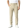 thumbnail image 1 of Akiihool Pants Men Men's Casual Drawstrintg Elastic Waist Winter Pants Khaki,27, 1 of 6