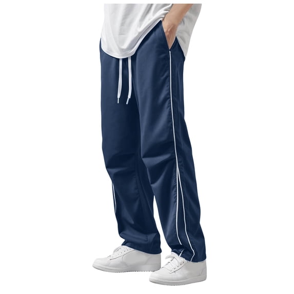 Akiihool Pants for Men Relaxed Casual Mens Casual Pants with Pockets Chinos Pants Men Slim Fit Navy,XL