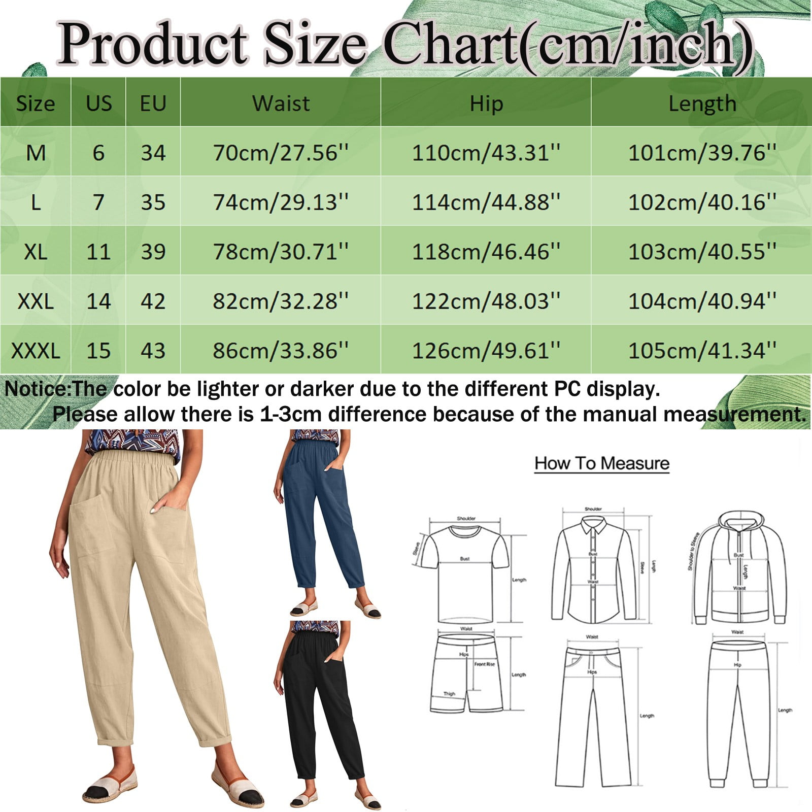 Akiihool Pants for Women Dressy Casual Women's Stretchy