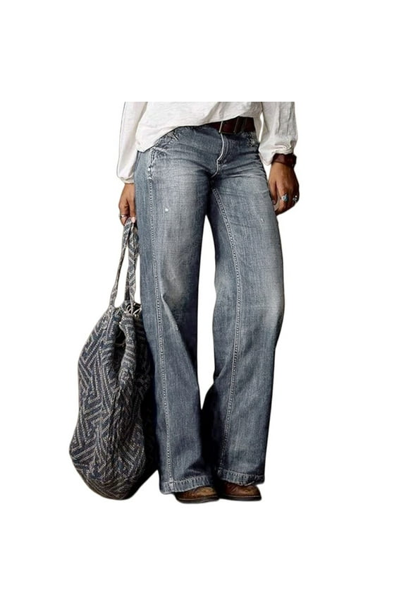 Plus Size Jeans for Women Stretch Women Distressed Raw Hem Washed Boyfriend Jeans Stylish and Comfortable Pull On Jeans (Grey,3XL)